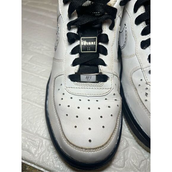 NIKE AIR FORCE 1 XXV Low '07 Shoes PATTERSON SQUARE GARDEN White Black - Picture 9 of 11